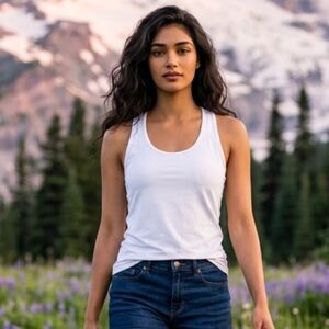 NWT BOAST Women’s White Tank Top Racer Back - Size Small